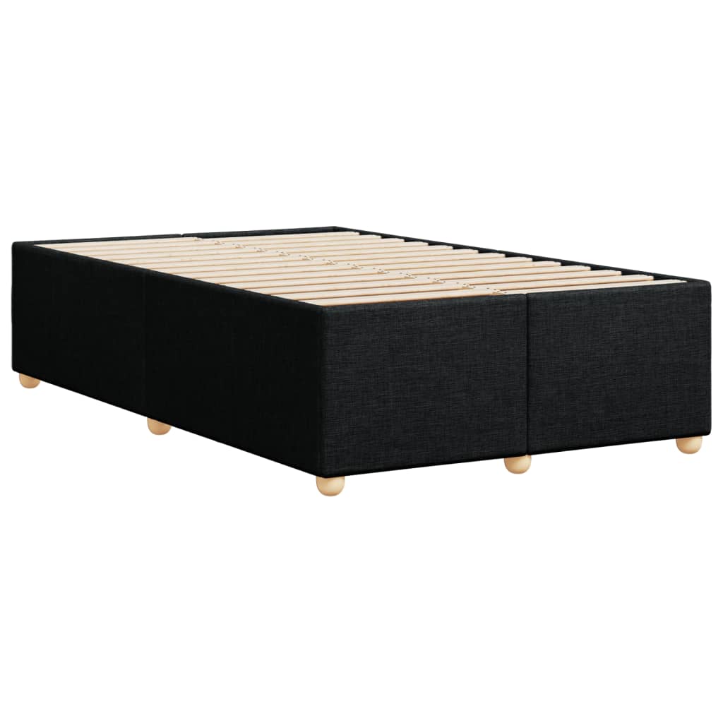 Cadre de lit sans matelas noir 120 x 200 cm tissu - 6