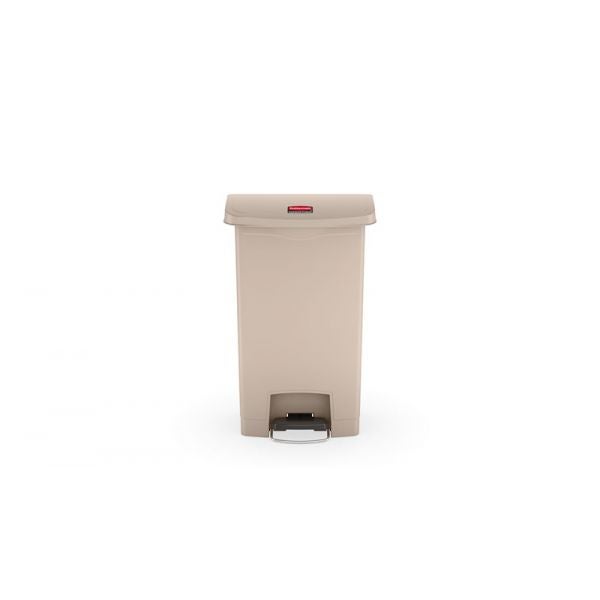 Rubbermaid slim jim® de pedal frontal 50 l de resina beige