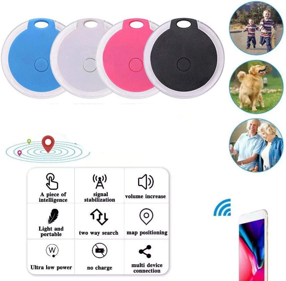 Conjunto de 4 rastreadores GPS para cães, coleiras anti-perda para gatos e outros animais de estimação com alarme, mini localizador SOS - 3