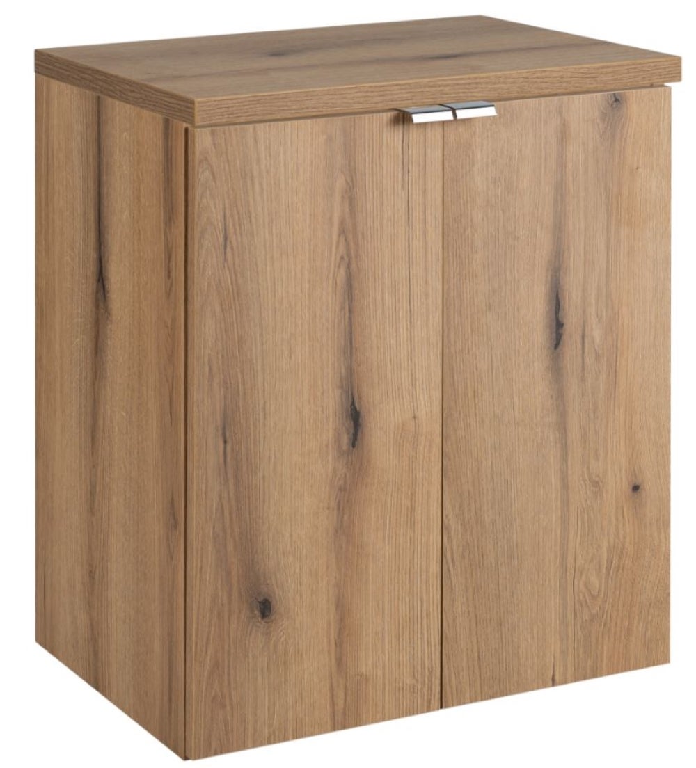Szafka łazienkowa NOVA OAK 50 cm dąb coast evoke wisząca 2 drzwi z blatem