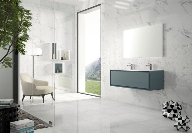Carrelage mural effet marbre RIMINI 25x75 - Vendu par lot de 15,72m²