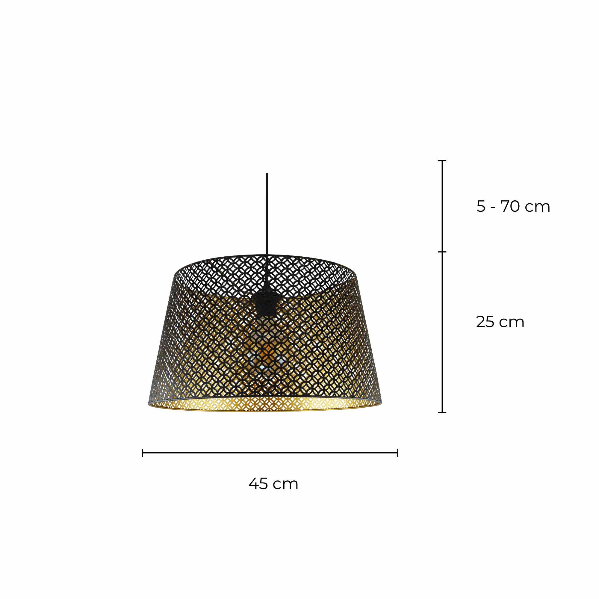 Suspension chuden 304971 en métal noir - 5