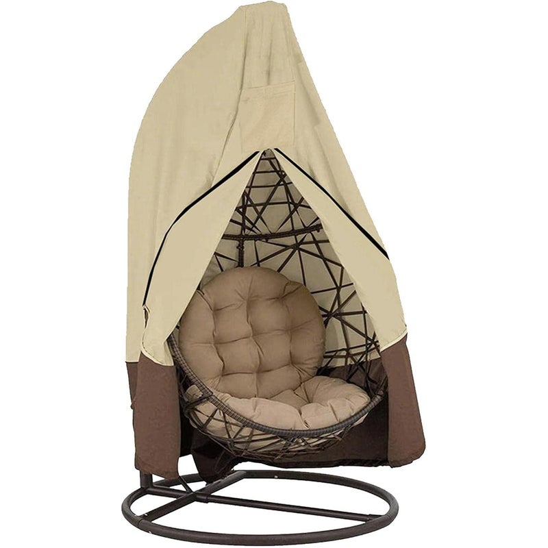 Pokrowiec na krzesło ogrodowe Oxford 210D z zamkiem błyskawicznym, wodoodporny (190 x 115 cm, pojedyncze siedzisko)