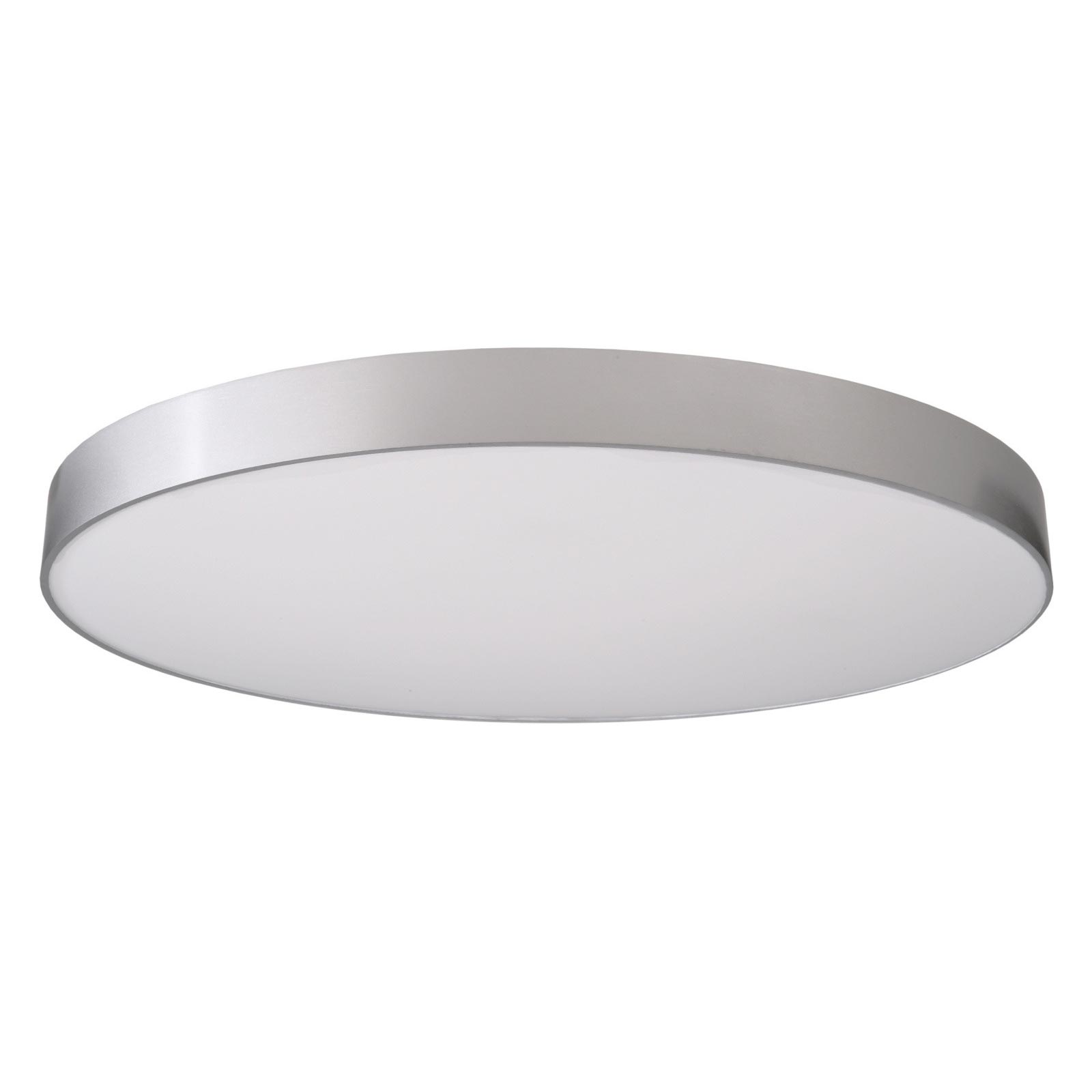 Menkar 800 lámpara de techo redonda led 95w cct 3000k 4000k lámpara 80cm lámpara de techo tienda oficina salón dormitorio 230v color plata