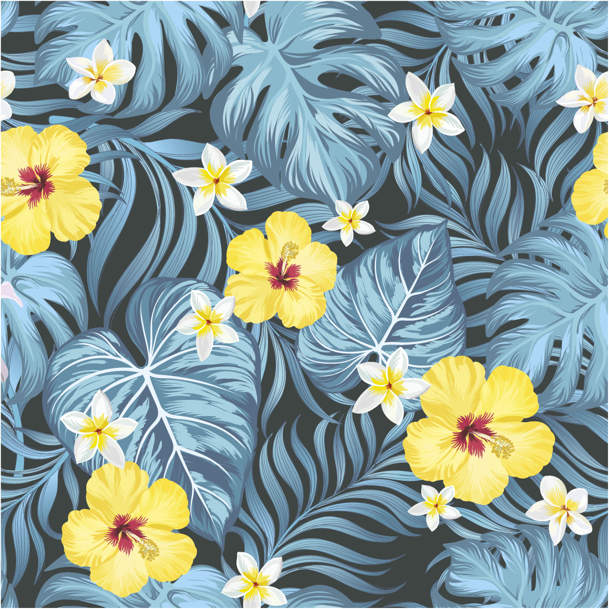 Adesivo carta da parati tropicale Temuco - Sticker adesivo - adesivi murali - 50x50cm - 2