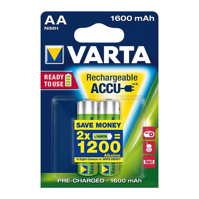 VARTA Pile rechargeable ower Accu R2U Mignon AA, HR06, 1600 mAh