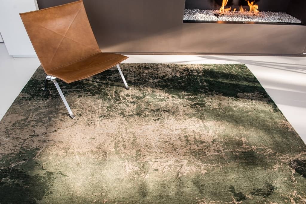 Tapis Mad Men Cracks 8723 - Louis De Poortere - Pin Foncé - Coton Neuf