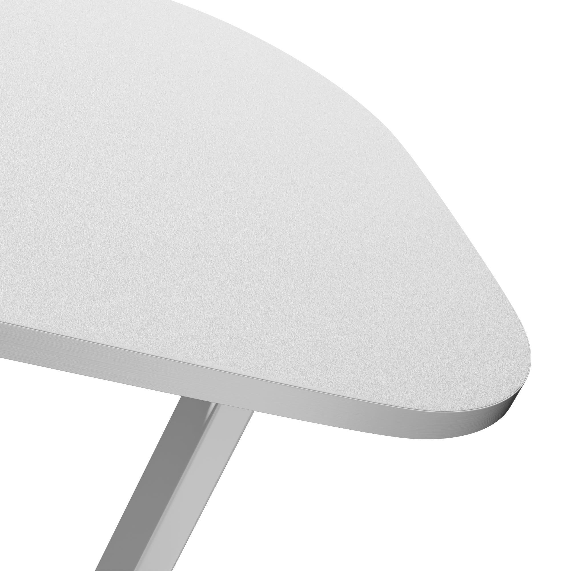 Table d'appoint mobile avec style moderne et minimaliste, adapté pour salon, chambre à coucher ou maison, blanc - 6