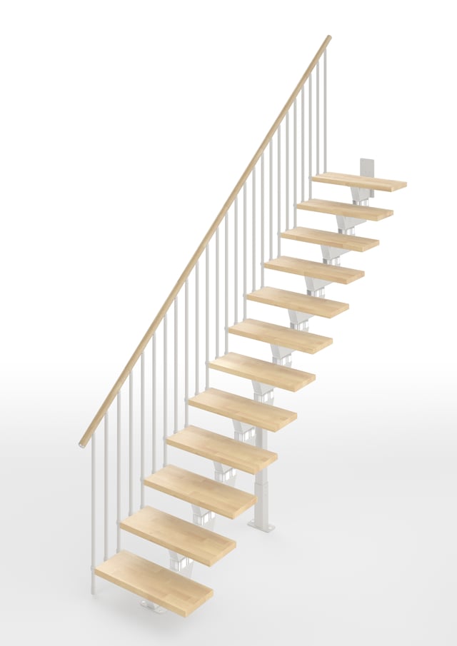 Vida - Escalier Droit (Escalier Rectiligne) - Largeur 65 cm - 12 Marches
