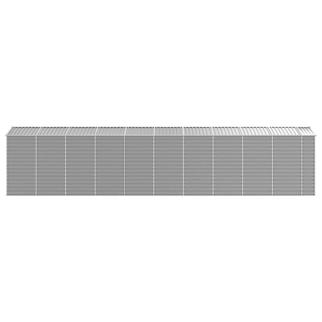Maison Exclusive - Abri de jardin gris clair 191x895x198 cm acier galvanisé - 6
