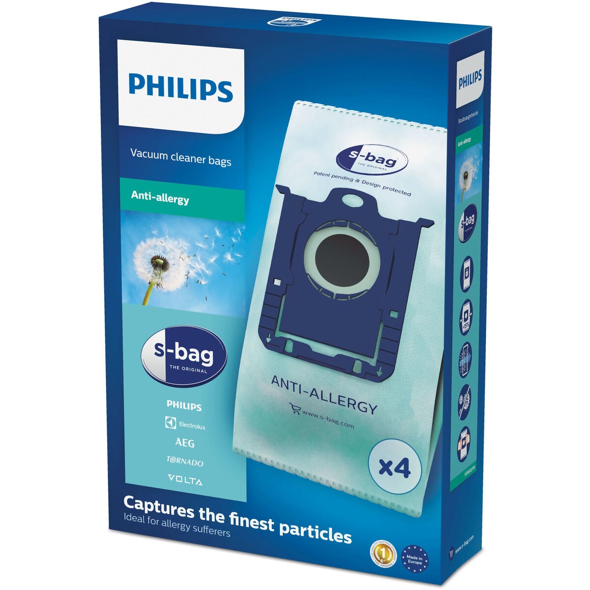 10 Sacchetti Aspirapolvere Per Philips FC8022 Con Chiusura Igienica E 2 Filtri Motore