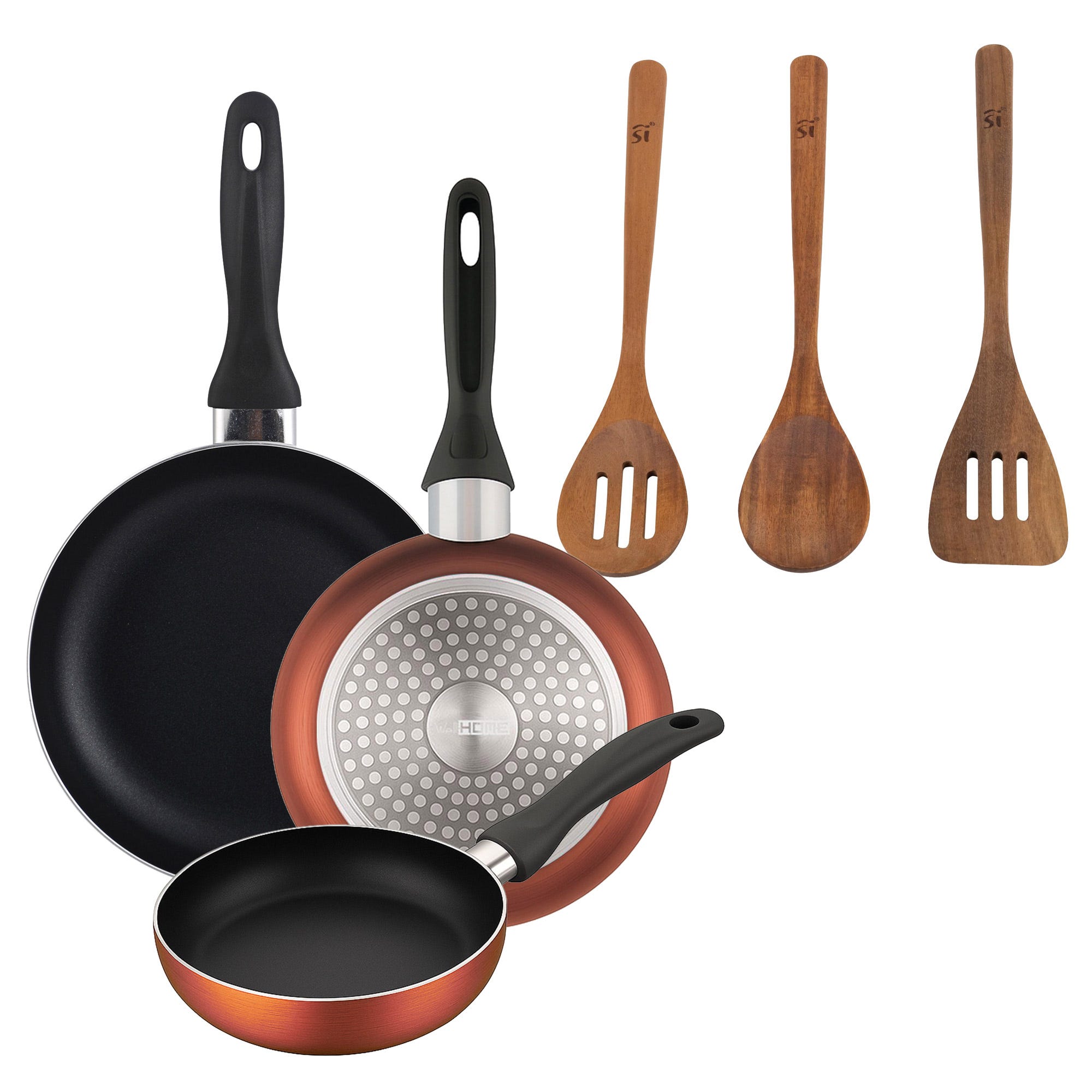 Lot De 3 Poêles à Frire En Aluminium | Poêle à Double Bec Verseur Pour Plaques à Induction 20 Cm 24 Cm 28 Cm Revetement An 70391232 Lot De 3 Poêles à Frire En Aluminium | Poêle à Double Bec Verseur Pour Plaques à Induction 20 Cm 24 Cm 28 Cm Revetement An 70391232