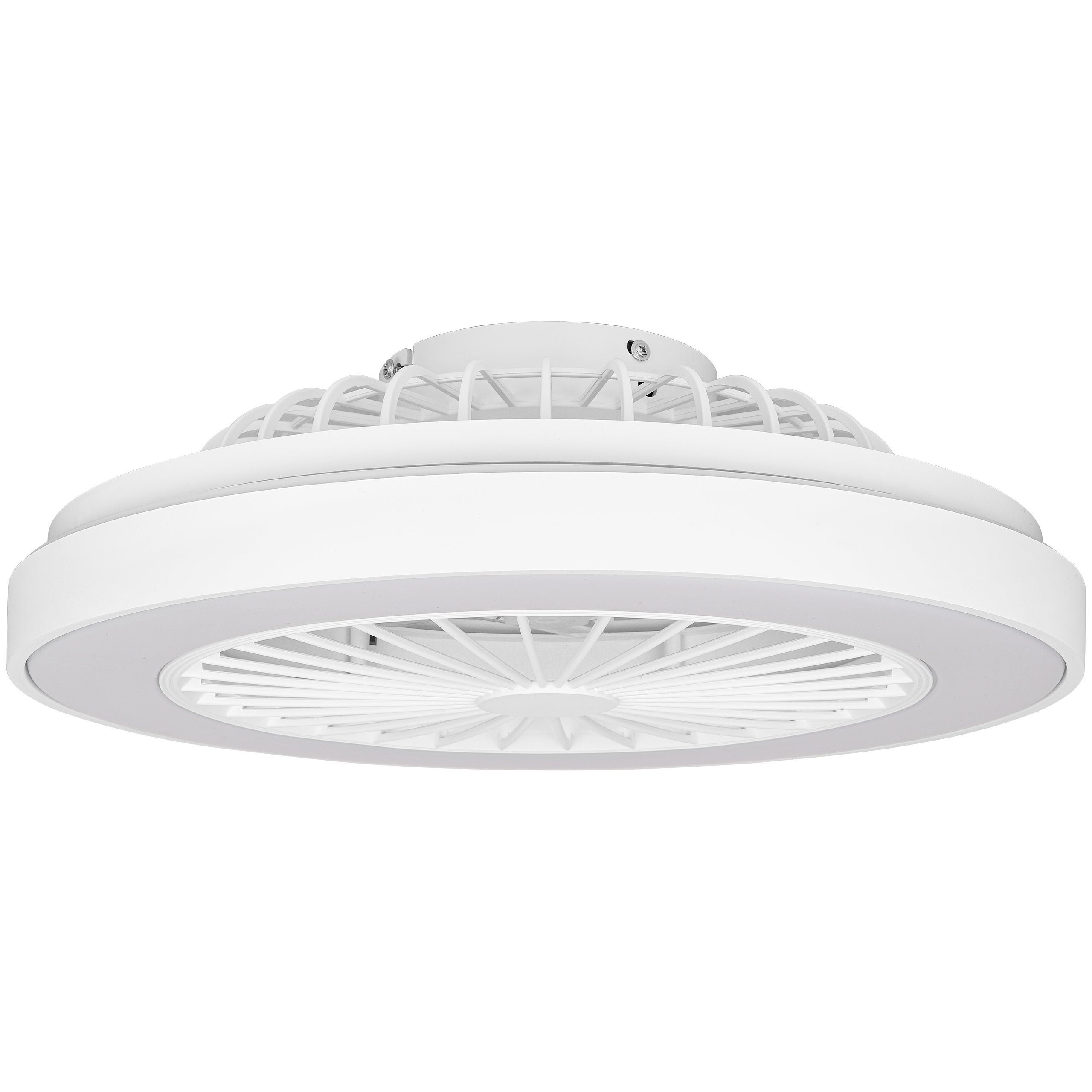 Plafon LED KLEO 36W+15W 48cm 3CCT z wentylatorem biały pilot Smart Home MasterLED