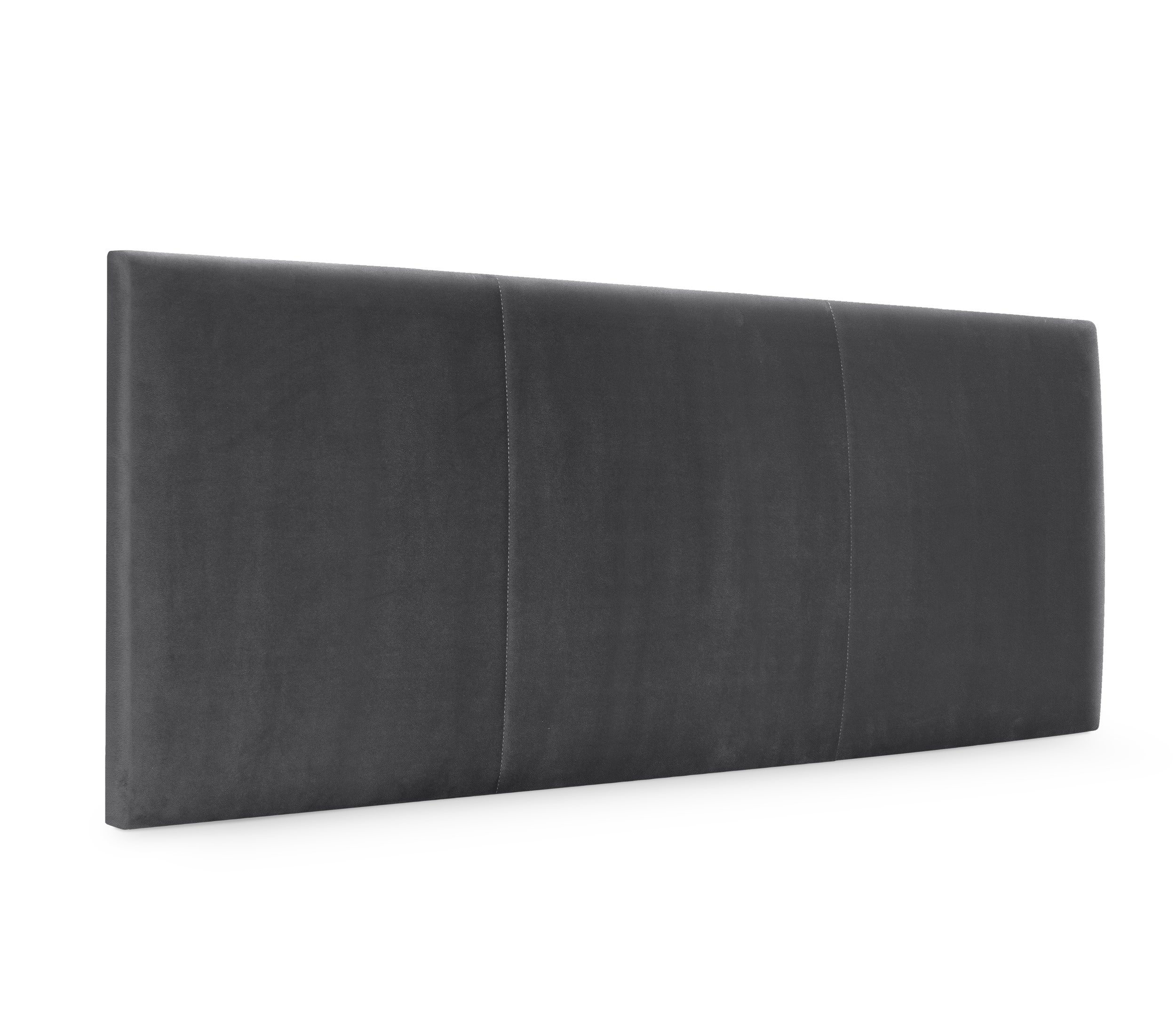 Dhome cabecero terciopelo alta gama modular liso moderno cabezal tapizado cama lujo dormitorio acolchado (terciopelo gris oscuro, 95cm)