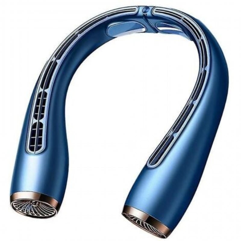 Wentylator na szyję USB, bezłopatkowy, turbowentylator na szyję, akumulatorowy, cichy, przenośny, składany, do użytku domowego i na zewnątrz