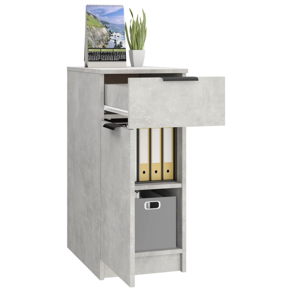 Maison Exclusive - Armoire de bureau Gris béton 33,5x50x75 cm Bois d'ingénierie - 4