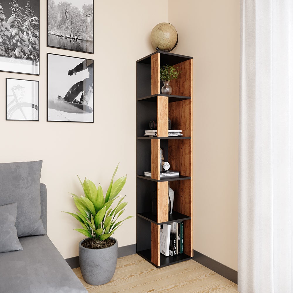 Vicco Prateleira de canto Lio, carvalho goldkraft, 33.3x162.2 cm - 4