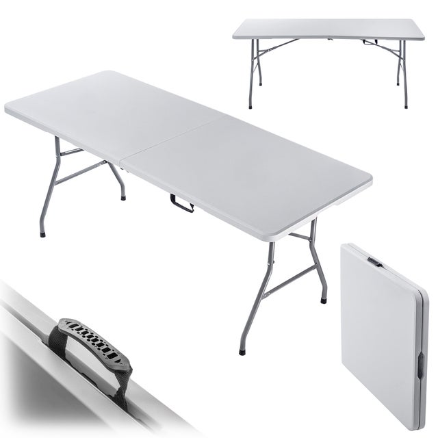 STÓŁ OGRODOWY SKŁADANY CATERINGOWY BANKIETOWY ROZKŁADANY 180 x 73cm WALIZKA