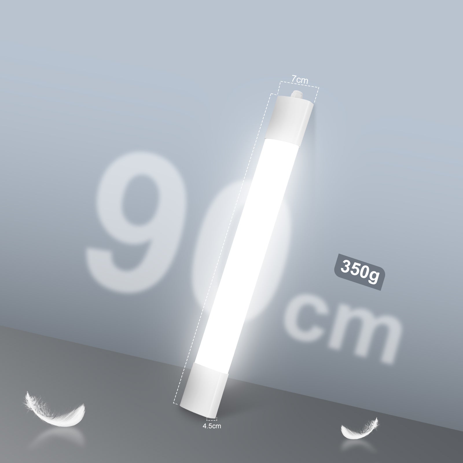 LOVHAUS Zestaw 5 Listwa LED Garaż Wodoszczelna IP65 L.90cm 110lm/W 4000K, Listwa LED PC Biała Do Piwnicy Biura Magazynu