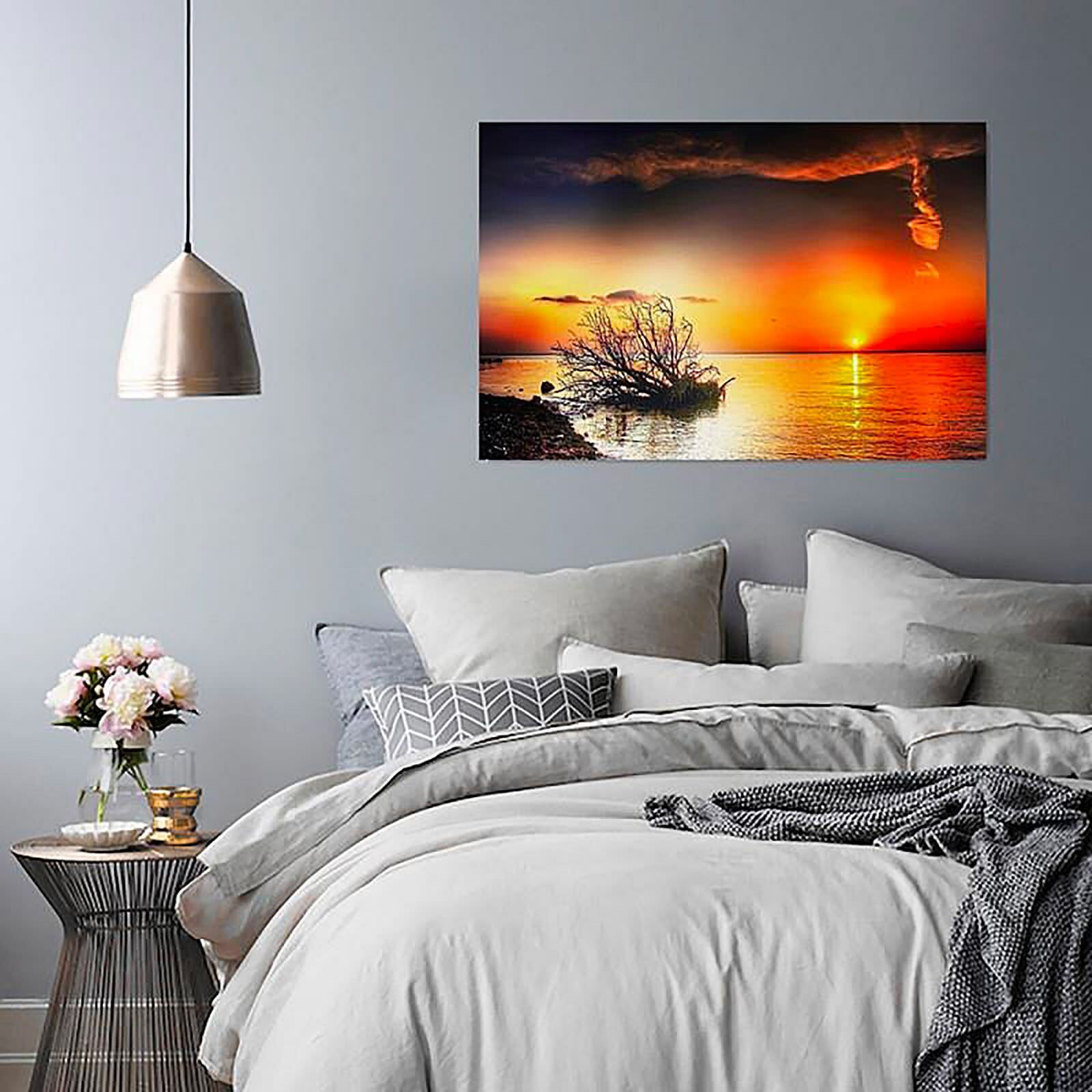 Tableau coucher de soleil sur la mer 4 - 80 x 60 cm - 3