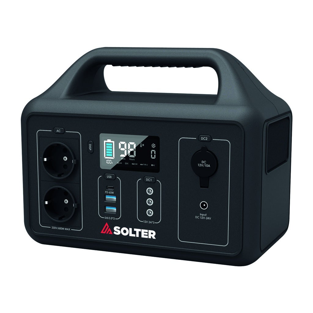 Solter - ASTRO 600, Generador Solar, Acumulador de Litio, Batería 560Wh ...