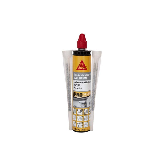 Résine de scellement chimique rapide SIKA Anchorfix-1 Evolution - Gris - 300ml