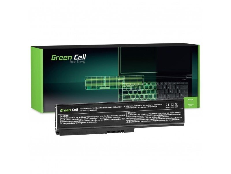 Bateria Green Cell Laptop Litowo-jonowa 4400 mAh 6 ogniw czarna