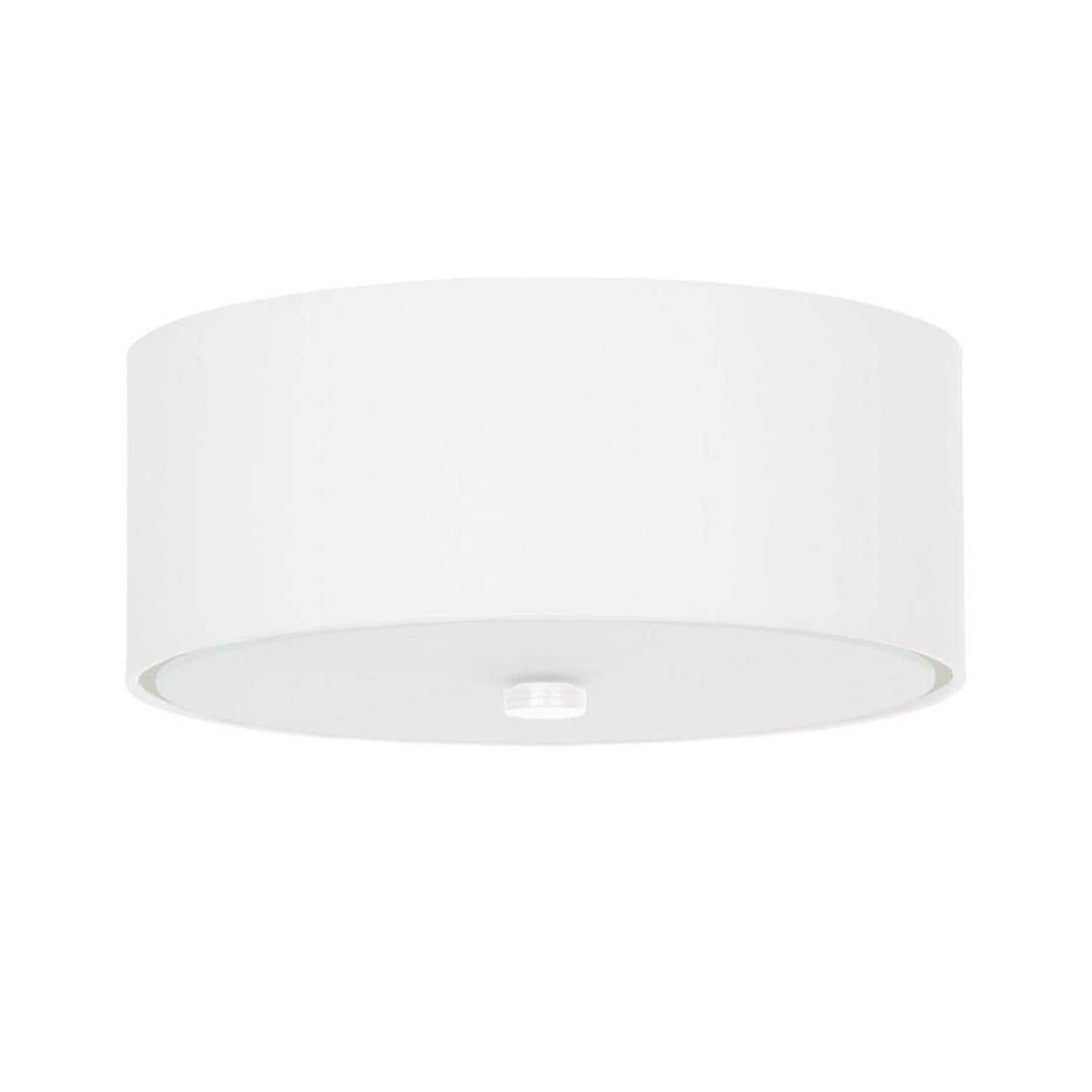 Plafon Skala okrągły biały 3xE27x15W z blendą wym: 22 x 30 cm IP20 tkanina Sollux Lighting
