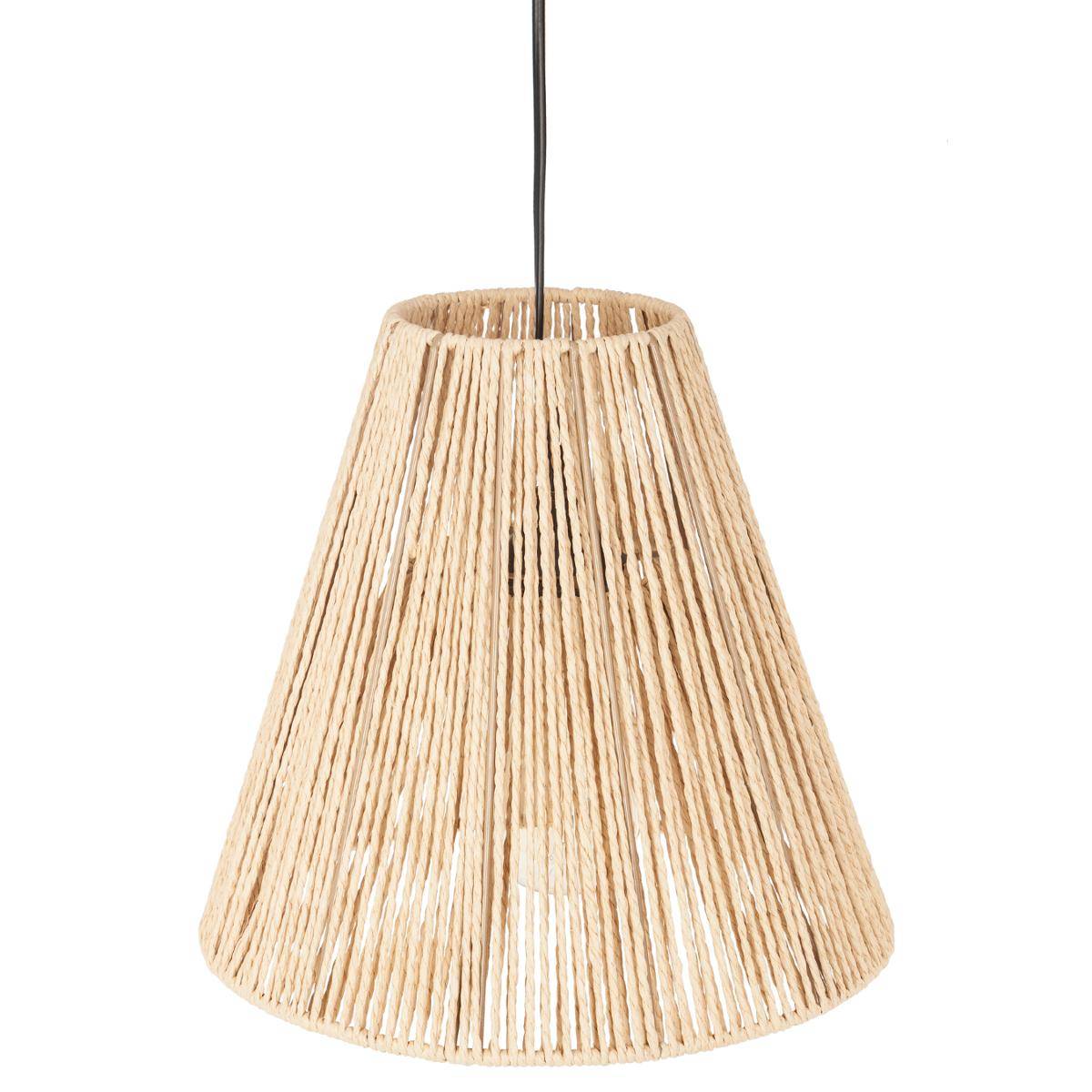 Lampa wisząca Atmosphera Bohème beżowa sznurek papier
