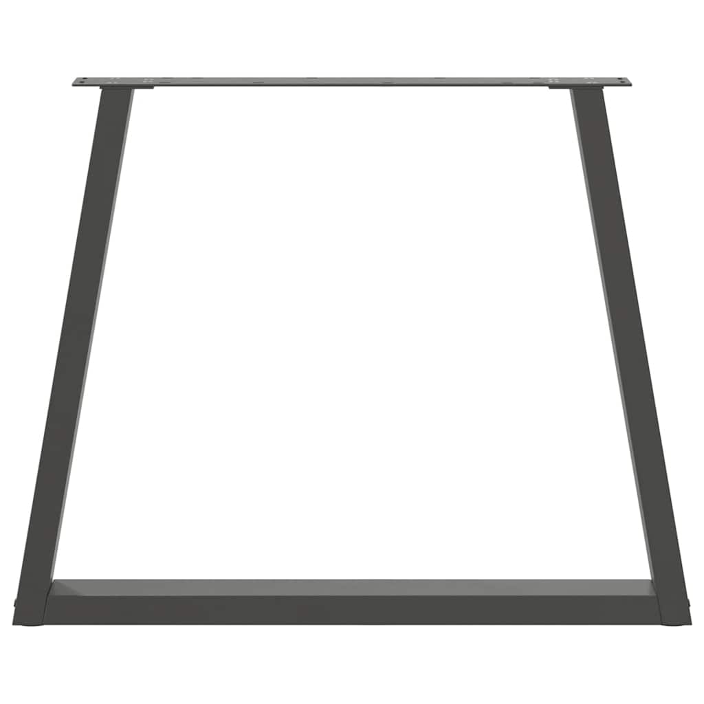 Maison Exclusive - Pieds de table à manger en V 3 pièces Anthracite 70 x (72-73,3) cm Acier - 5