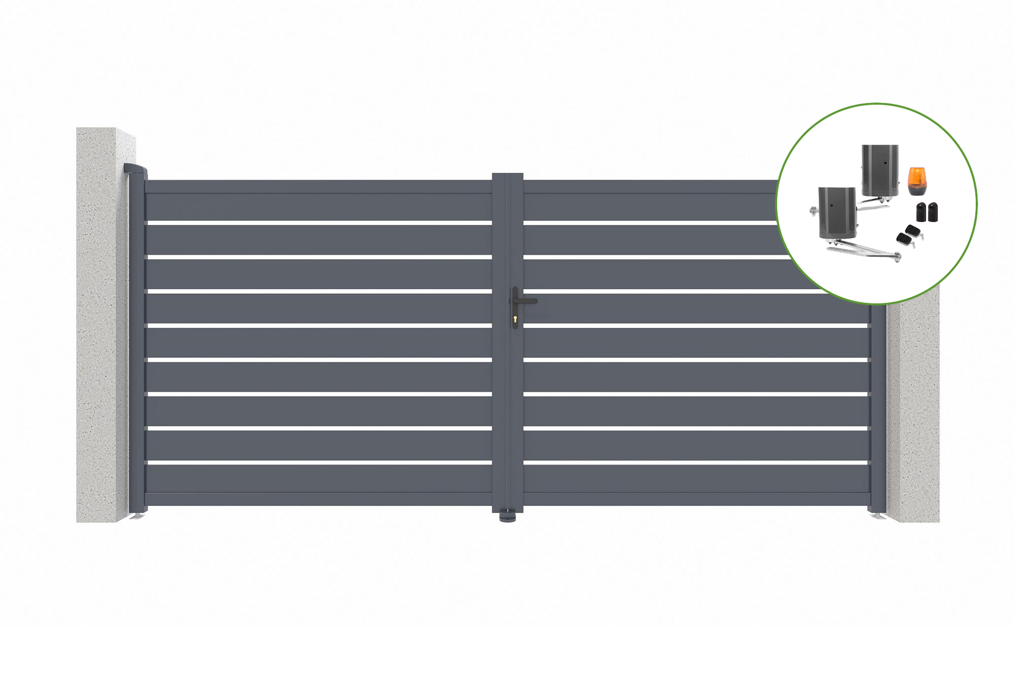 Brama skrzydłowa elektryczna 3m5 VOGEL 350B180 + napęd BUNKER B500