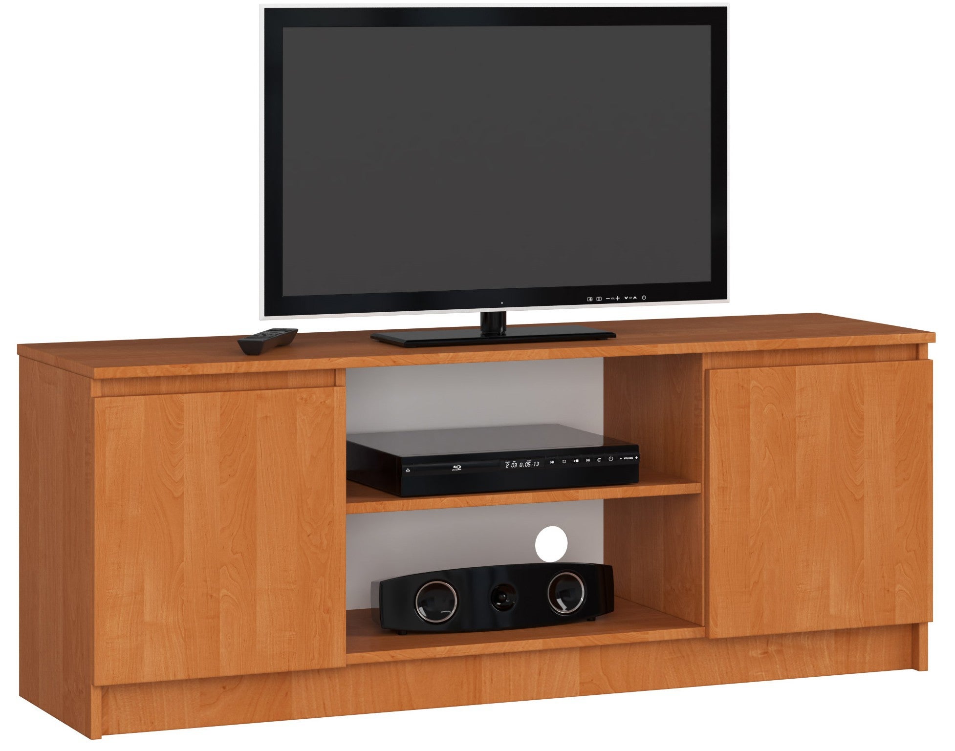Szafka RTV AKORD Olcha 140 cm 2 drzwi kolor Olcha mat 2 półki 140x40x55 cm