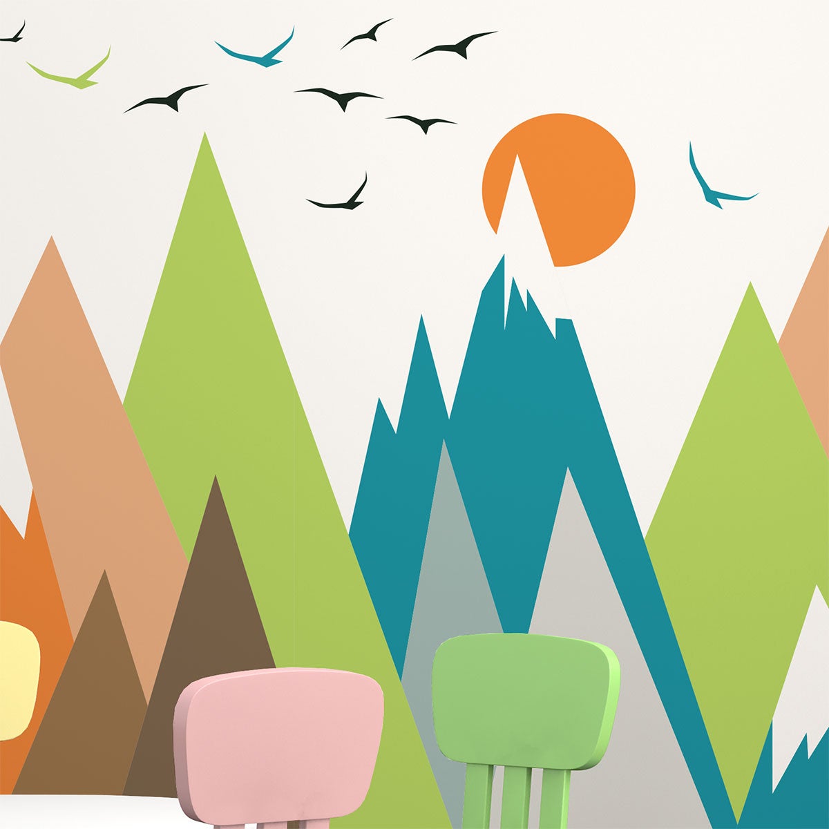 Adesivo bambino di montagna scandinavos hizuka - Sticker adesivo - adesivi murali - 50x75cm - 5