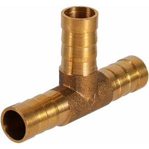 Valvola A Sfera A 3 Vie In Ottone 10 Mm – Raccordo A Y Per Tubo Flessibile, Carburante, Acqua, Olio - 2