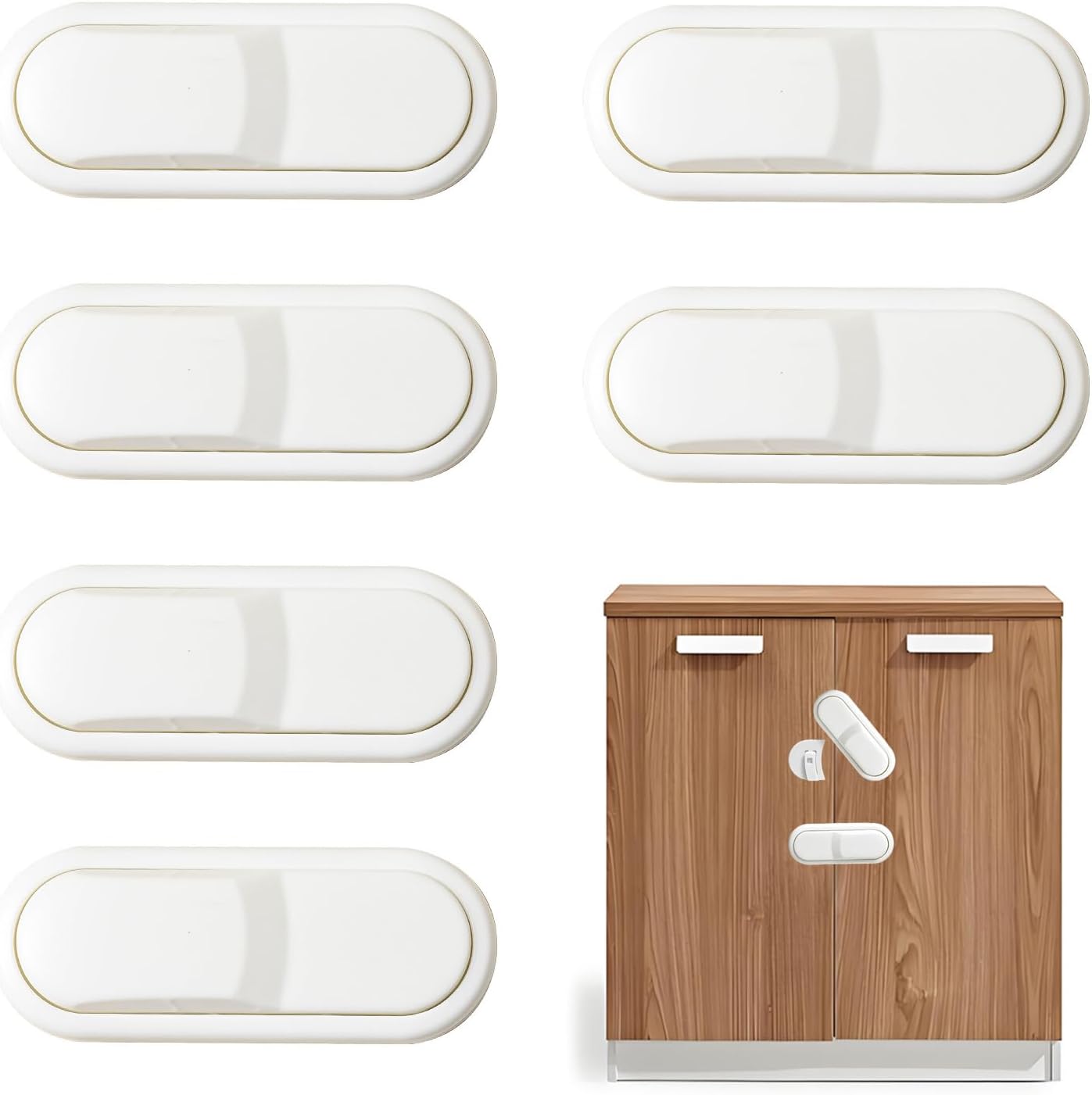 6-częściowy stoper do drzwiczek dla dzieci, blokada zabezpieczająca szufladę dla dzieci, blokada zabezpieczająca szafkę dla dzieci, drzwiczki zabezpie