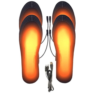 Semelles Chauffantes USB TRAHOO - Chauffe-Pieds pour Adultes - Noir
