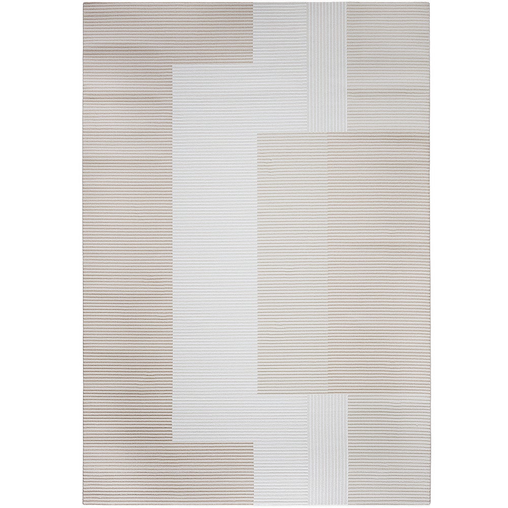 Alfombra grande de diseño contemporáneo y moderno - beige (290x200 cm) - bay