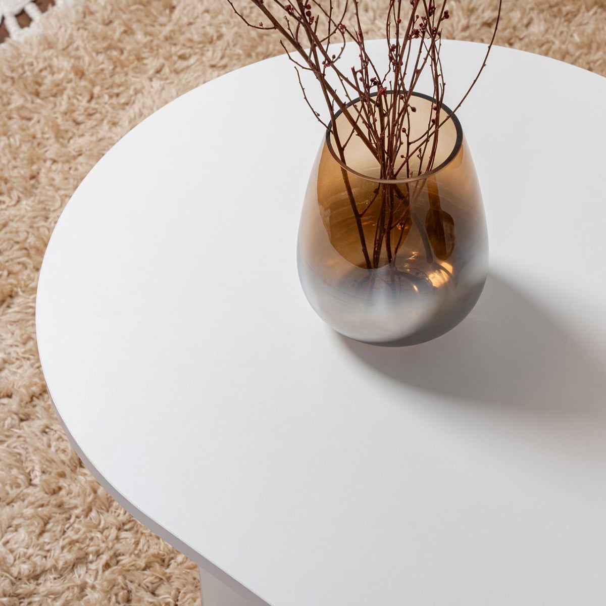Mesa de centro moderna de melamina 119x60 cm Sable | Leroy Merlin