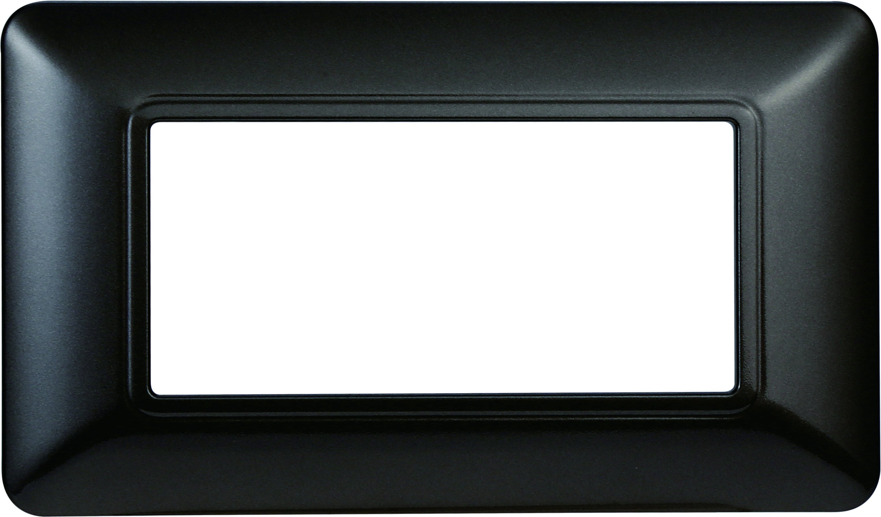 Plaque Compatible Bticino Matix 6 Modules Plastique Couleur Bois Fonce 87082847