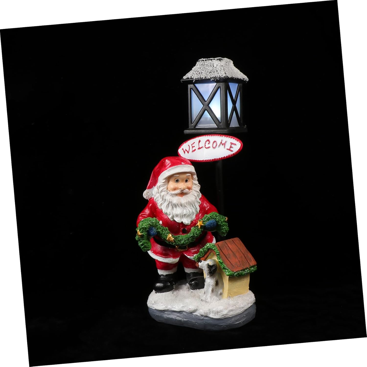 Nocna lampka świąteczna z żywicy, świąteczna dekoracja biurka na przyjęcia, oryginalny pomysł na elegancki i bezpieczny w dotyku dodatek dekoracyjny