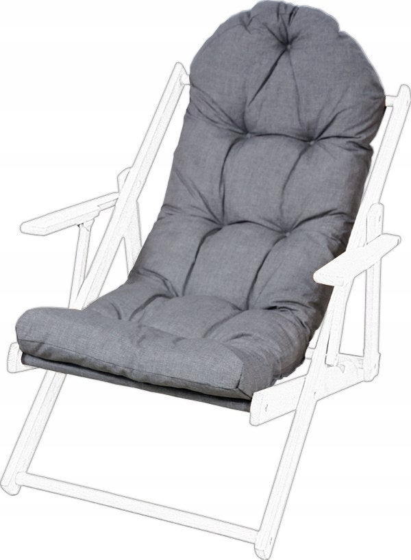 Poduszka na leżak drewniany AMPO jasny szary 1 szt.