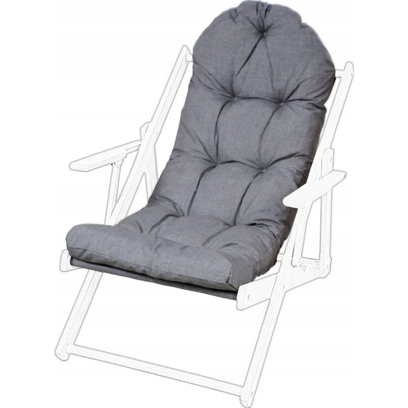 Poduszka na leżak drewniany AMPO jasny szary 1 szt.