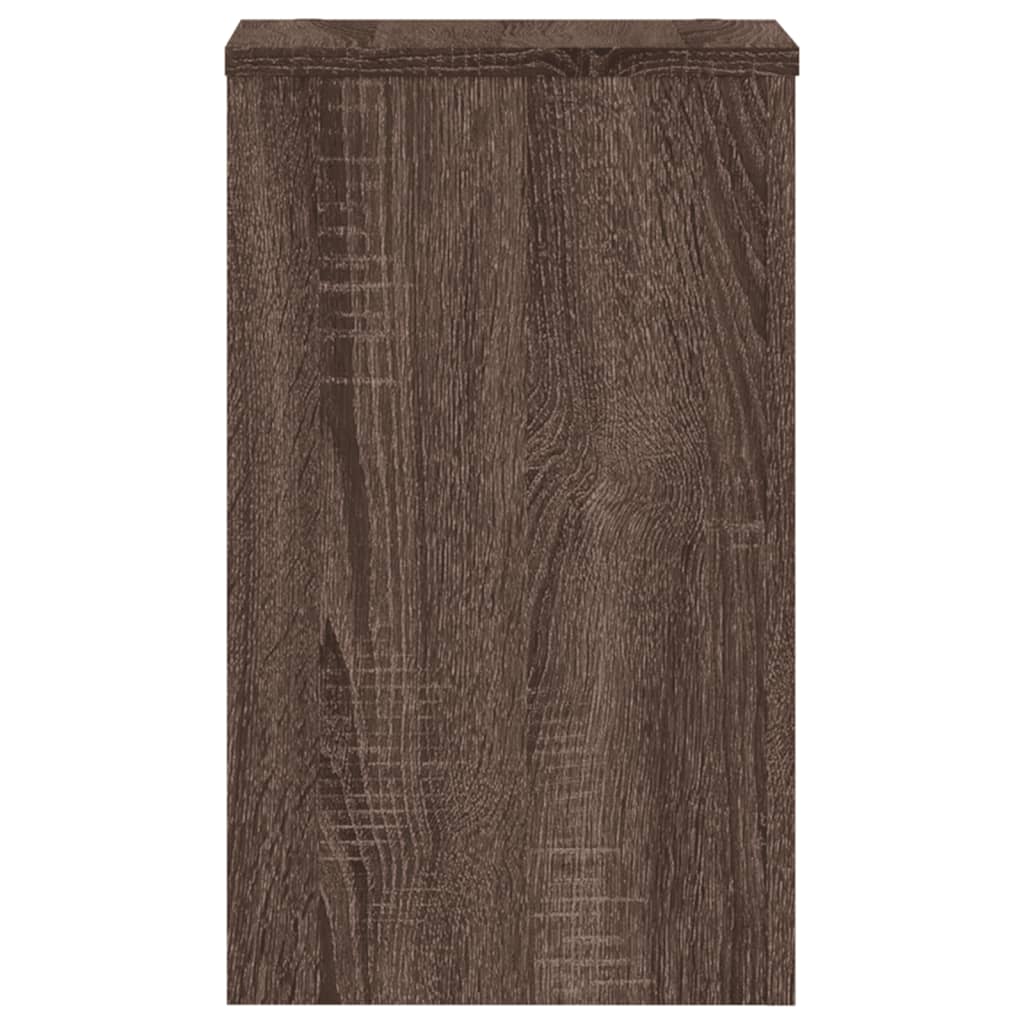 Supports pour plantes 2 pcs chêne marron bois d'ingénierie - 6