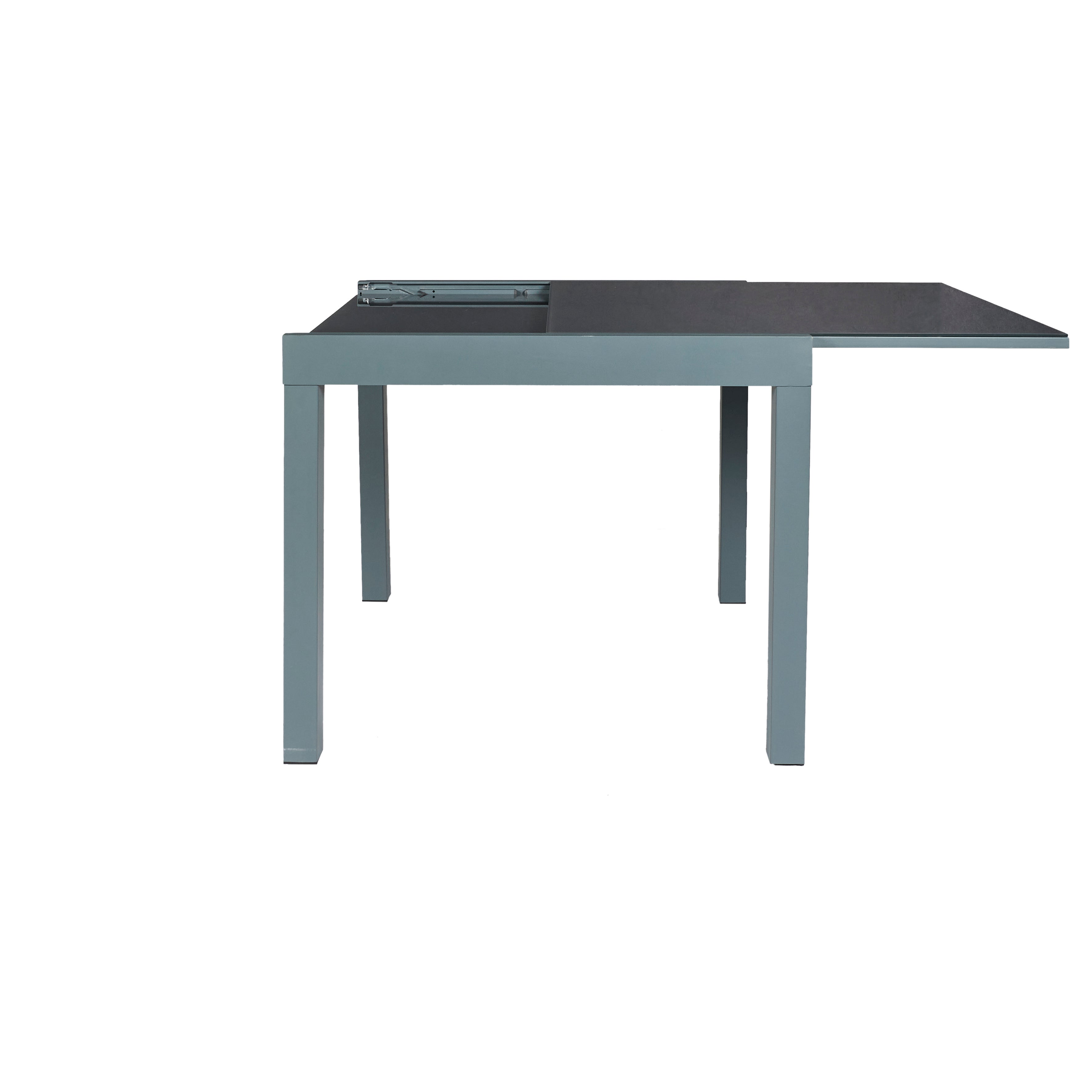 Table D'extérieur - Home Deco Factory - Haria - Extensible - Gris - 80 X 80 X 160 Cm - 5