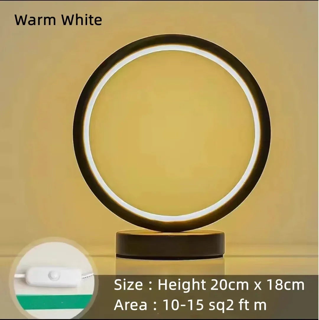 Lampe De Table Astronaute Skateboarder BRUBAKER – 33 Cm, Anneau LED, USB-C, Peinte à La Main