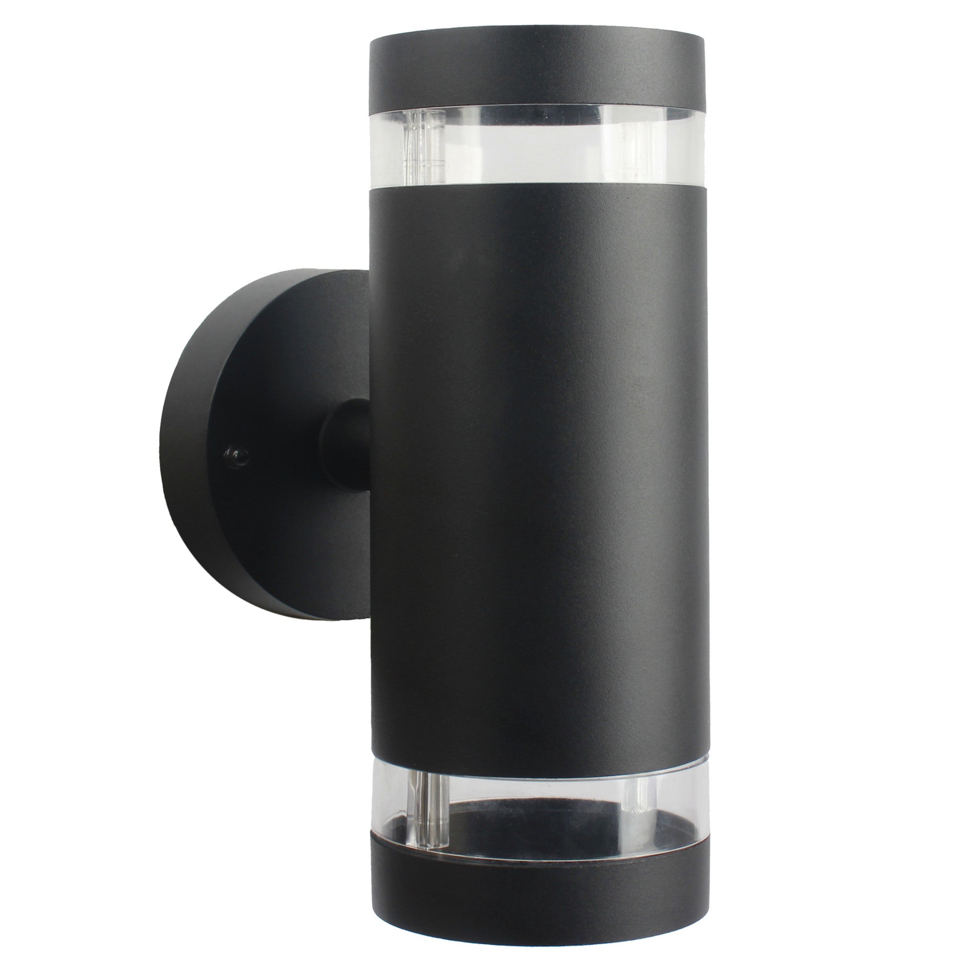 Kinkiet zewnętrzny RINO czarny piaskowany 2xGU10x12W wym: 23x10,5x15,5 cm IP54 Polux