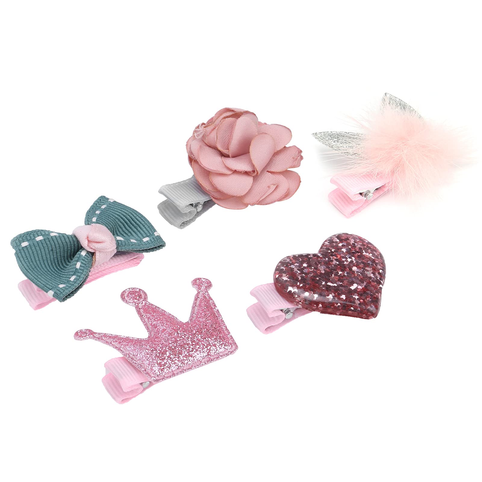 18 Paires De Barrettes Pour Bébé – Pinces Crocodiles Doublées – Pour Cheveux Fins – 9 Couleurs Assorties