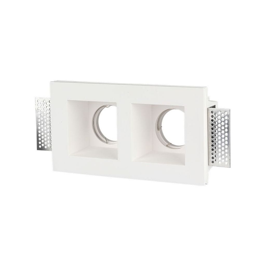 Spot encastré rectangulaire 2*GU10 et GU5.3 (MR16) à double LED Corps ...