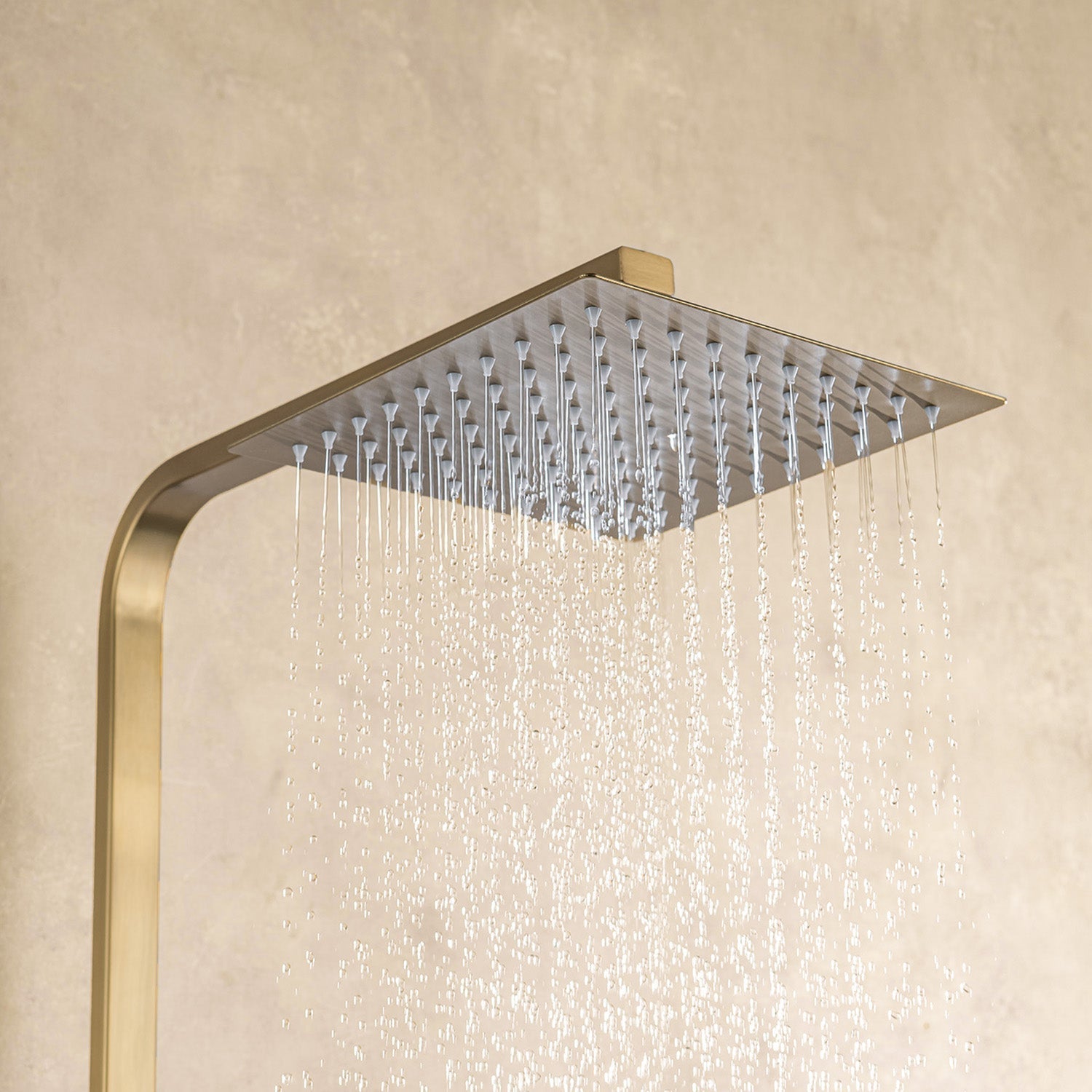 Colonne de douche avec mitigeur thermostatique LOMAZOO Estrella doré - 5
