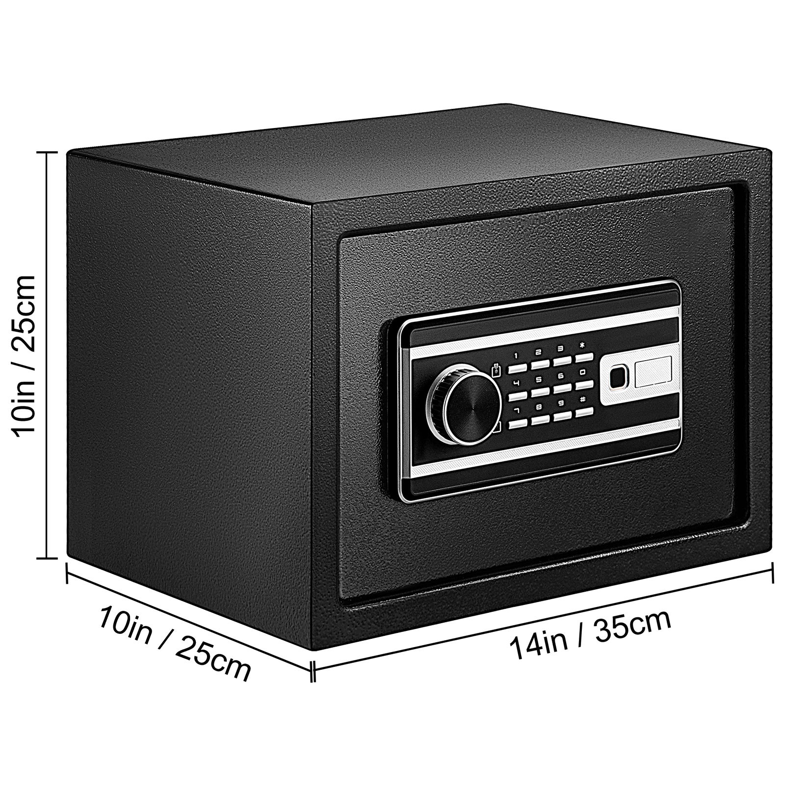 coffre-fort SucceBuy 0,8 pieds cubes avec empreinte digitale et verrouillage à clavier numérique,coffre-fort domestique résistant au feu et à l'eau - 2